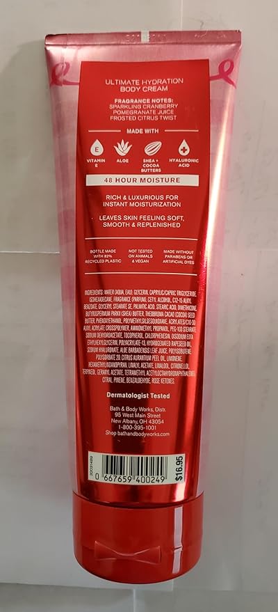 Bath &amp Body Works Mrs Claus Shower Gel Body Wash Body Lotion and Ultimate Hydration Body Cream 3 Piece Set