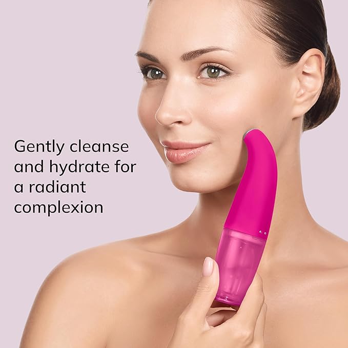 GESKE SmartAppGuided™ Aqua-Stream Face Cleanser | 8 in 1 | Deep Pore Cleansing | Impurities Prevention | Blackhead Extraction | Reduce Red &amp Dry Skin | Use with Our Aqua-Stream Solution