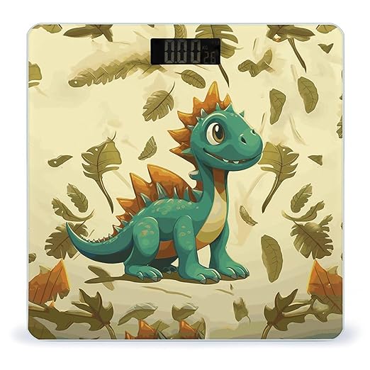 Cute Cartoon Dinosaurs Bathroom ScaleHighly Accurate Digital Weighing Machine for People Bright LED Display Weight Scale for The Aldult Home Use