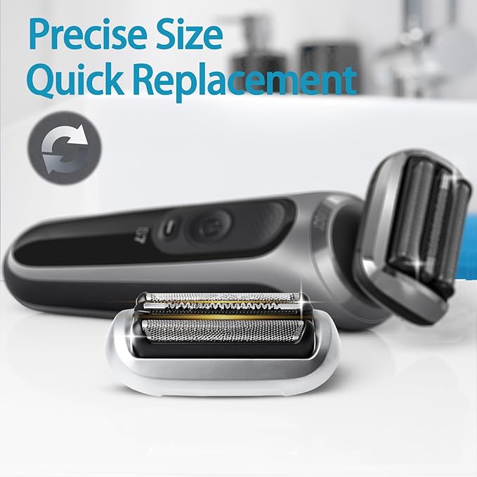 74S S7 Replacement Head for S7 Shavers Stainless Steel Blades &amp Precision Foil Smooth Shave No Pulling.