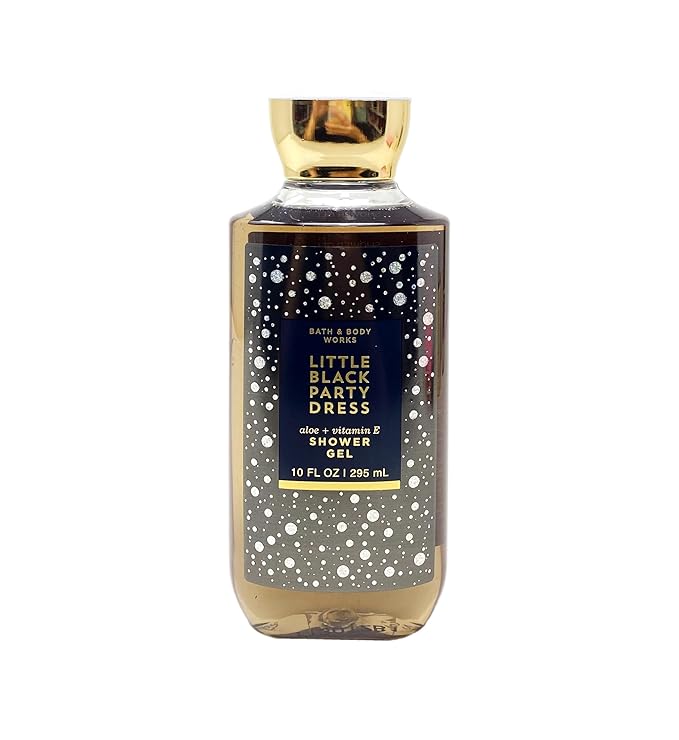 Bath &amp Body Works Little Black Party Dress 2 Piece Shower Gel Set - 10 fl oz / 295 mL each