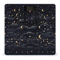 Stars and Moon on Dark Background Bathroom Scale Rounded Smart Scale for Body Weight Automatic Power On/Off Weight Scales Accurate Bathroom Digital Scales for Pet Home Bedroom Kitchen