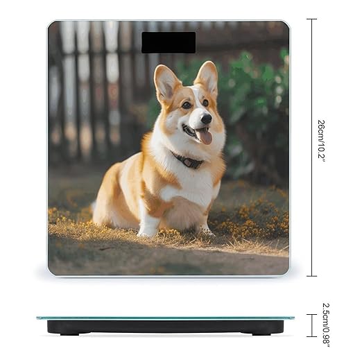 Dog Corgi Scale for Body Weight Smart Scales Digital Bathroom Scale High Precision Weighing Scales with Large Display Weighing Machine for People