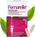 Femarelle® Recharge – Menopause Supplement for Women - Clinically Proven Menopause Relief - Hot Flashes Night Sweats Sleep &amp Libido Support Within 1st Month Gluten-Free GMO-Free &amp Hormone