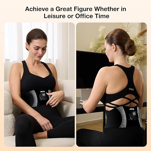 JOVS Red Light Therapy Belt for Back &amp Abdomen 660/850/1064nm Red Light Therapy for Body Portable &amp Cordless Flexible 27-41 Fit Pain Relief/Circulation Boost/Muscle Relaxation