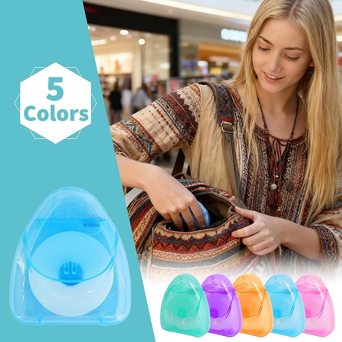 120 Boxes Dental Floss Bulk Individually Wrapped Each 54 Yards/50 M Travel Size Mini Mint Waxed Tooth Floss Picks for Protection Adults Gum Homeless Teeth