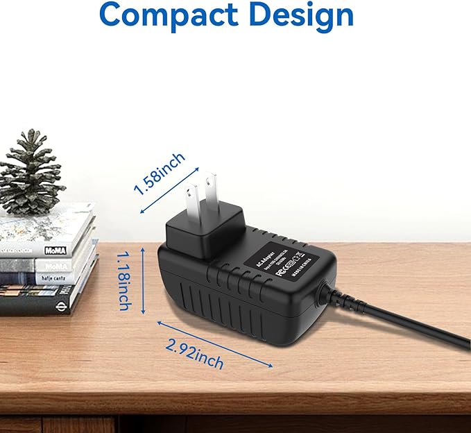 AC/DC Adapter Charger for Verilux VT53 VT53WW4 HappyLight Cordless LED Therapy Lamp Power Supply Cord Mains PSU