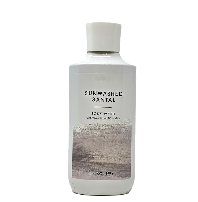Bath and Body Sunwashed Santal Body Wash 10 fl oz / 295 mL Fragrance notes: Italian bergamot white violet and amber wood (Pack of 1)
