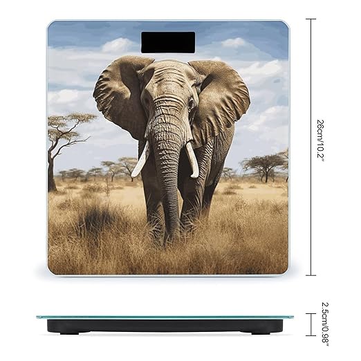 Elephant Bathroom Scale Ultra-Bright Liquid Crystal Screen Weight Scale Accurate Bathroom Body Scales for Body Weight Bathroom Pet Home Bedroom Gift-Giving