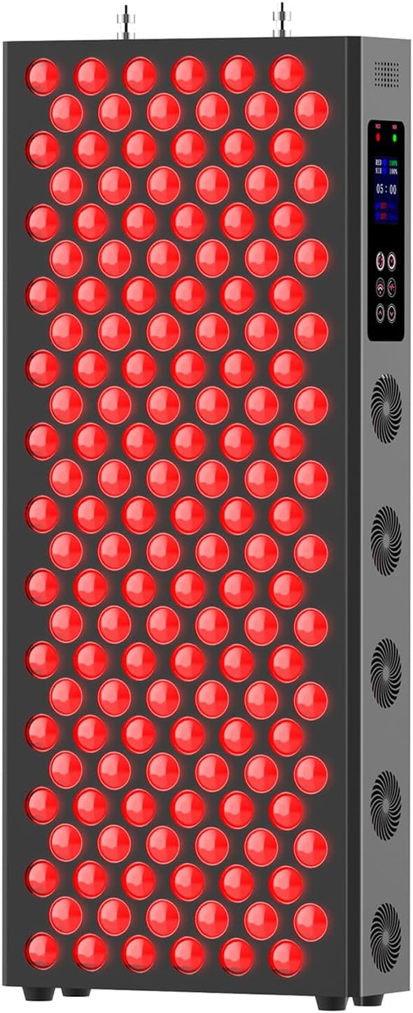 GOURIXIN Red Light Therapy for Full Body 150 Dual Chips LEDs 660nm &amp 850nm Red and Near Infrared Clinical Grade LED Panel with Touchscreen and Timer