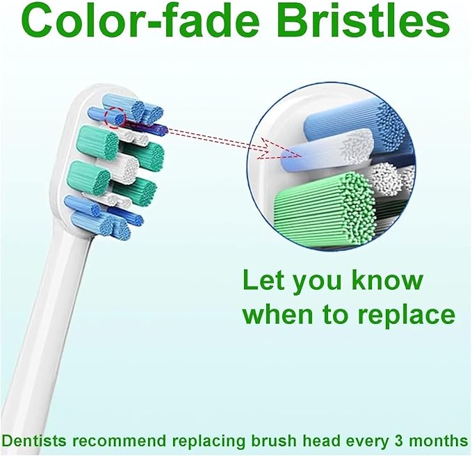 20pcs Replacement Toothbrush Heads Compatible for C3 9044/65 G3 9054/65