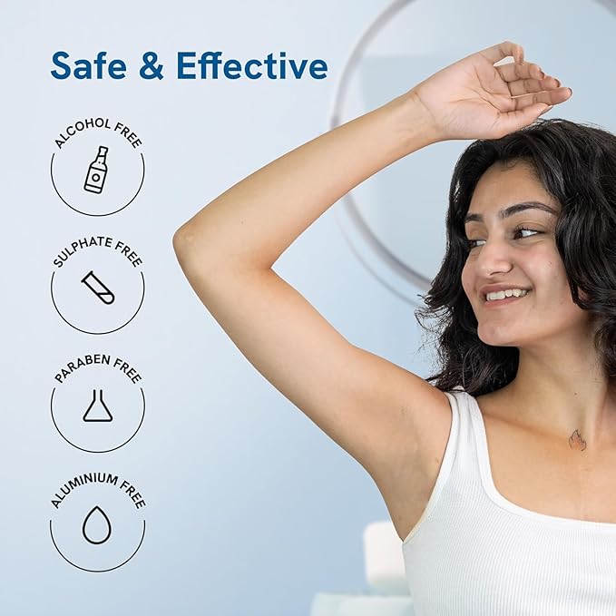 Bwise 4% Aha Bha Underarm Roll On 50ml | 2% Lactic Acid 1% Mandelic Acid 1% Salicylic Acid | Controls Odour &amp Reduces Pigmentation | 0% Alcohol &amp 0% Aluminium | Flora Fragrance