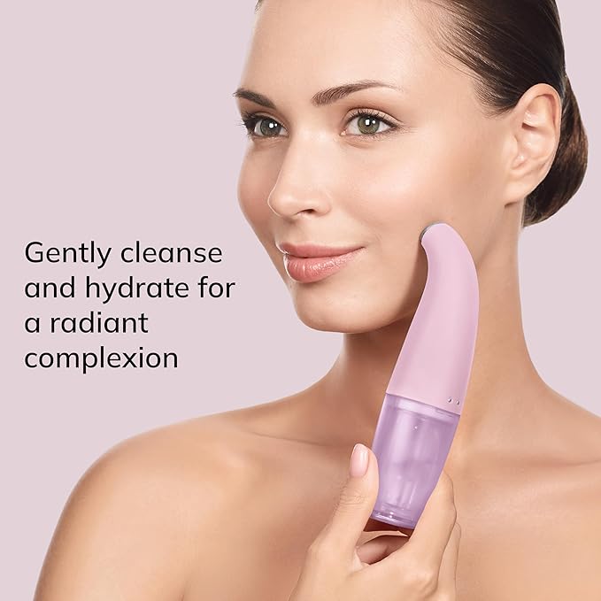 GESKE SmartAppGuided™ Aqua-Stream Face Cleanser | 8 in 1 | Deep Pore Cleansing | Impurities Prevention | Blackhead Extraction | Reduce Red &amp Dry Skin | Use with Our Aqua-Stream Solution