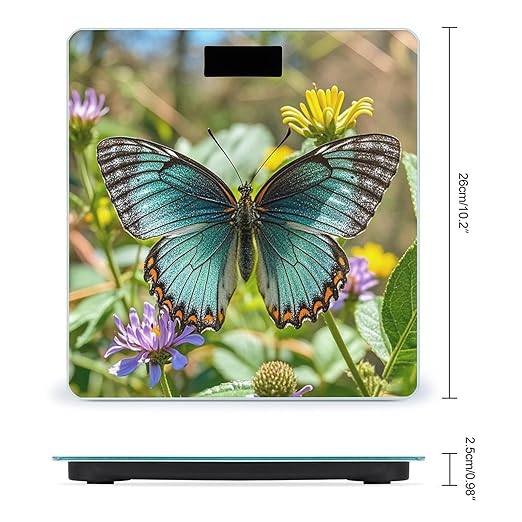 Charming Butterfly Scale for Body Weight Smart Scales Digital Bathroom Scale High Precision Weighing Scales with Large Display Weighing Machine for People