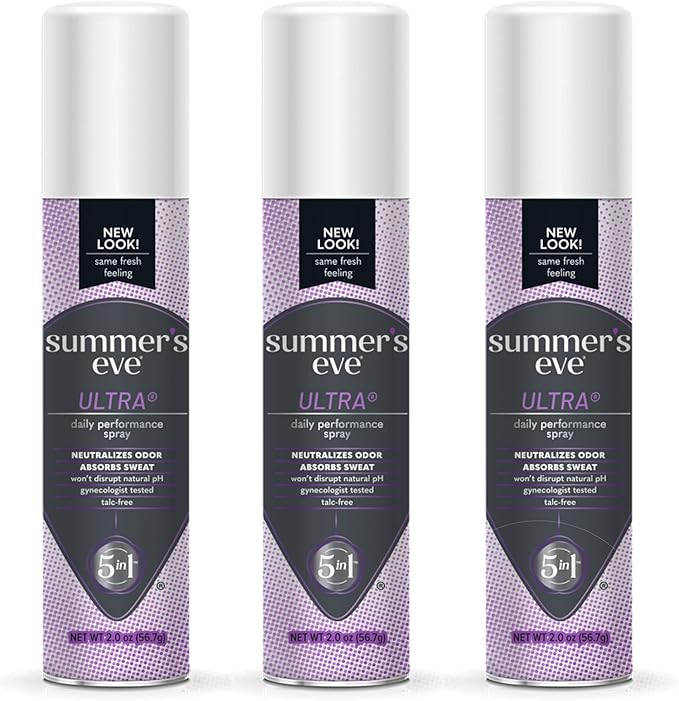 Summer's Eve Fragrance Free Gentle Daily Feminine Body Wash 3 Pack Ultra Daily Feminine Spray 2 oz 3 Pack