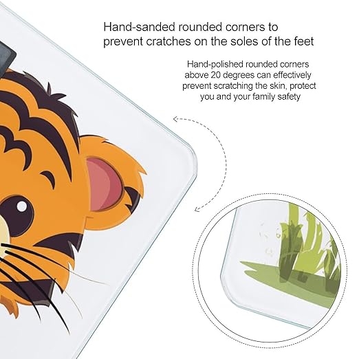 Spotted Tiger Bathroom ScaleHighly Accurate Digital Weighing Machine for People Bright LED Display Weight Scale for The Aldult Home Use