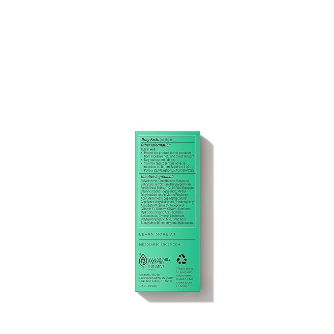 MDSolarSciences Mineral KidStick SPF 40 | Gentle Sunscreen Stick for Kids | Zinc OxideVitamins C &amp E-| Easy Glide OnBroad-SpectrumFragrance-FreeMess-Free Sun Protection-| 0.6 oz(Pack of 2)