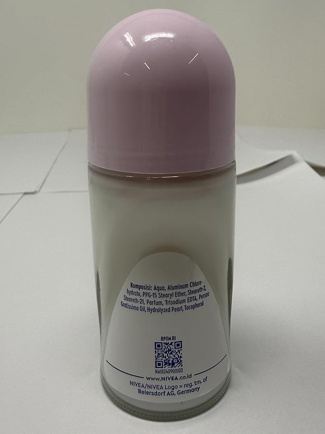 NIVEA Anti-Perspirant Deodorant Roll-On Pearl &amp Beauty 50ml – Long-Lasting Freshness Smooth Skin 48H Sweat &amp Odor Protection Gentle Formula with Pearl Extract Alcohol-Free Deodorant 6-Pac