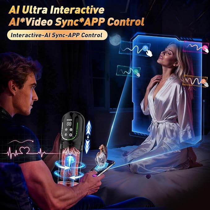 Upgraded Blowjobob Machine for Man 7 Thrusting &amp Rotating 7 Modes Sucking with Massager Automatic Mastusbafor Male Masterburbatar Hands Free Automatic Tight Sleeve Hoodies XZN801