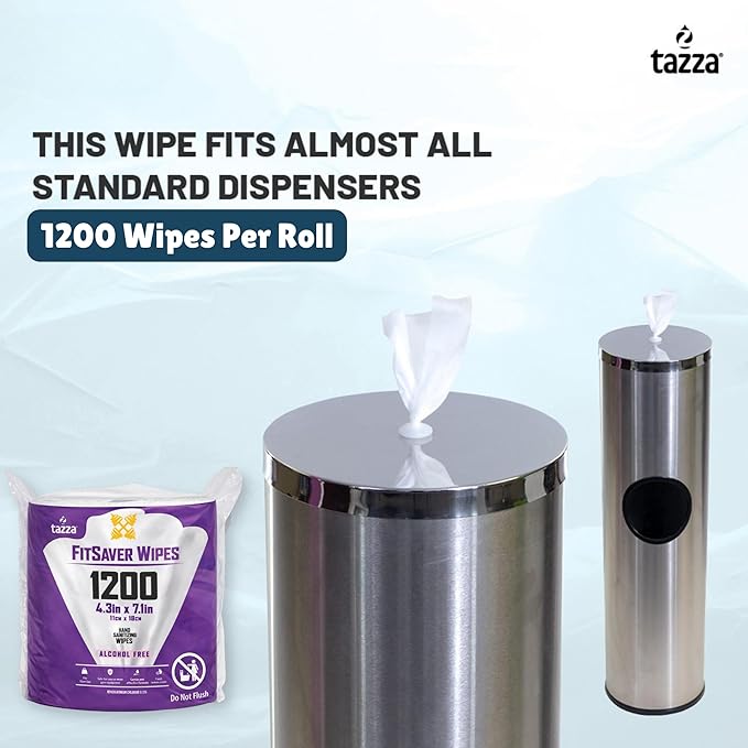 Tazza TAZZAWP1200 Wet Wipes - Bulk 4 x 1200 Ct Durable Pre-Saturated Cleaning Gym Equip Wipes. 1 penny a wipe!