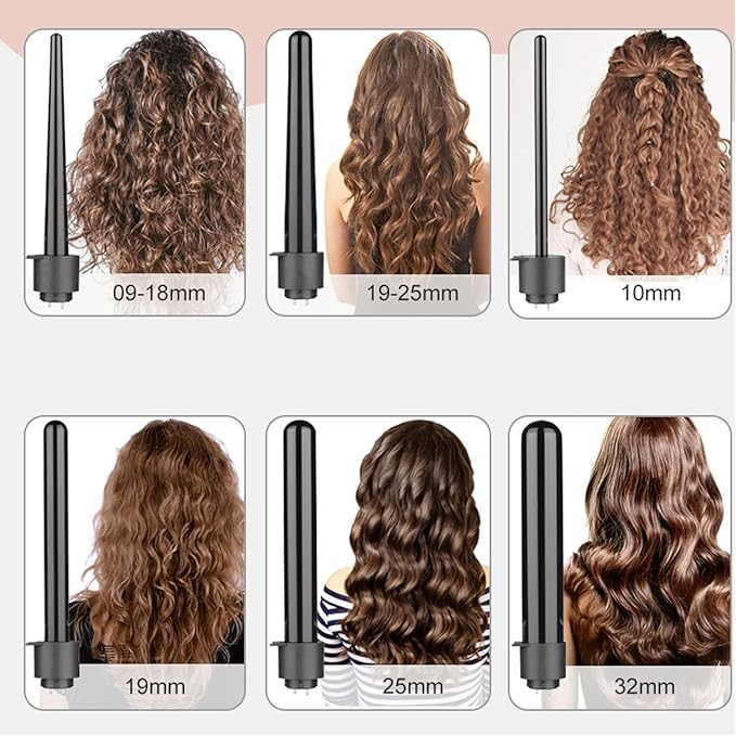 ABUNRO 3 Barrel Hair Waver Curling Iron Wand 25mm 1 Inch Ceramic Triple Curling Tongs Hair Wavers with 2 Temperature Control for Women/Girl Long or Short Hair Styling