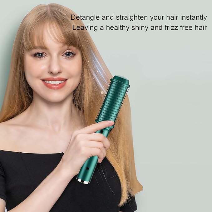 Pilipane Portable Mini Cordless Hair Straightener with Travel Size USB Rechargeable 2600mAh Hot Hair Straightener Brush Professional Heated Brush for Short Hair