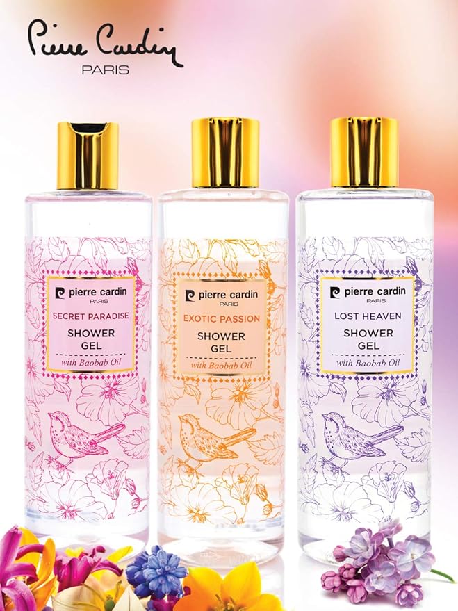 Natural Moisturizing Shower Gel Body Wash Women - Men Body wash (Exotic Passion 13.5 oz / 400 ml)