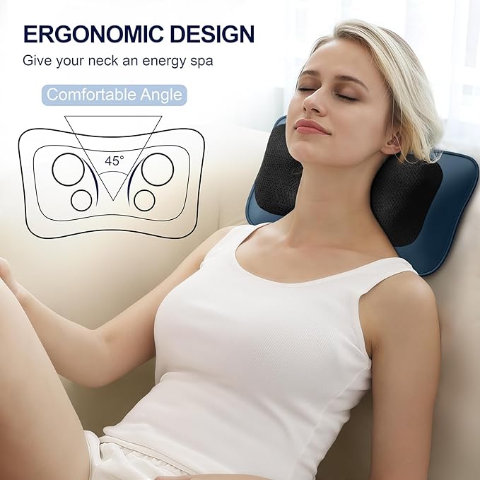 Mo Cuishle Shiatsu Back &amp Neck Massagers with Heat – Deep Tissue Relief for Pain &amp Tension – Gifts for Mother’s Day Father’s Day Birthdays &amp Christmas Gifts for Mom Dad Men Women Her