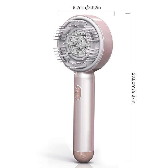 LED Scalp Massager Comb – 3-in-1 Red Light Hair Brush with Vibration &amp Rollers FSAHSA Eligible Wireless Scalp Massager for Relaxing Daily Hair Care Routine at Home PM084