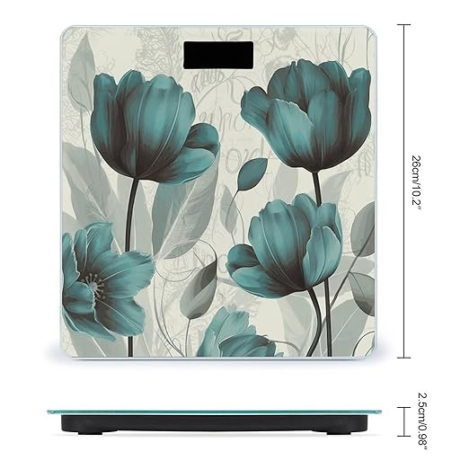 Flower Smart Scale for Body Weight Accurate Bathroom Scale with LED Display Digital Weight Scales Weighing Machine High Precision Scales for Bath Home