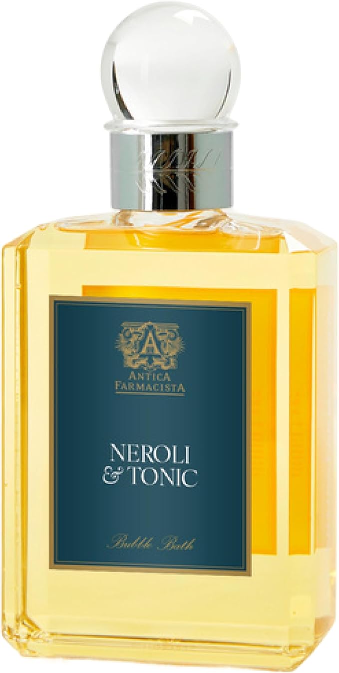 Antica Farmacista Bubble Bath - Relaxing Foam Bath with Honey Jojoba Oil &amp Aloe Vera - Luxury Gift for Any Occasion - Neroli &amp Tonic 16 fl oz