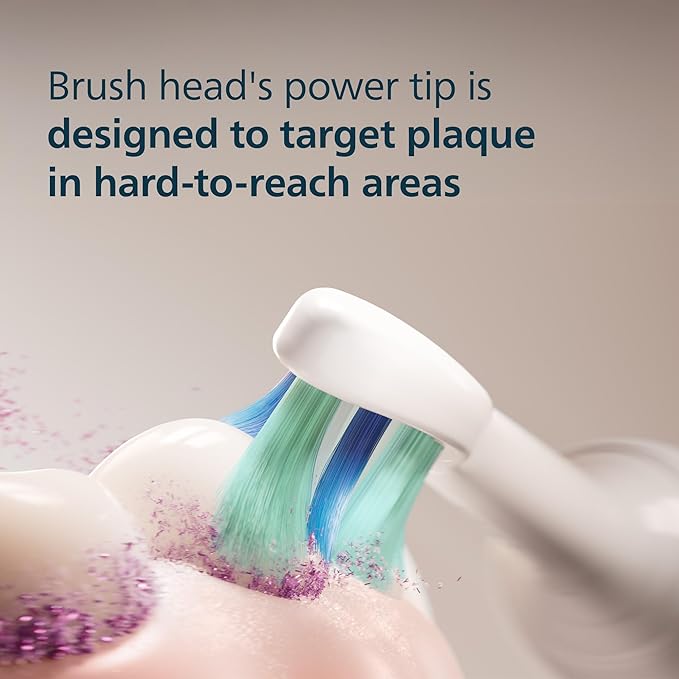 Philips Sonicare C2 Plaque Control - Genuine Replacement Electric Toothbrush Heads White 6 Pack Up to 18 Month Supply HX9026/77