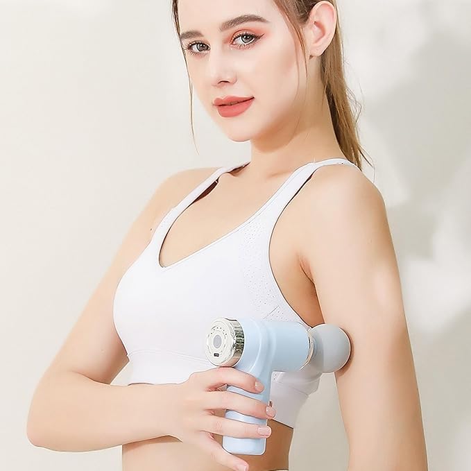 Handheld Back Massager Cordless Body Massager Powerful Massage Device Muscle Relaxation Tool Portable Lightweight Rechargeable Muscle Relaxation Gift