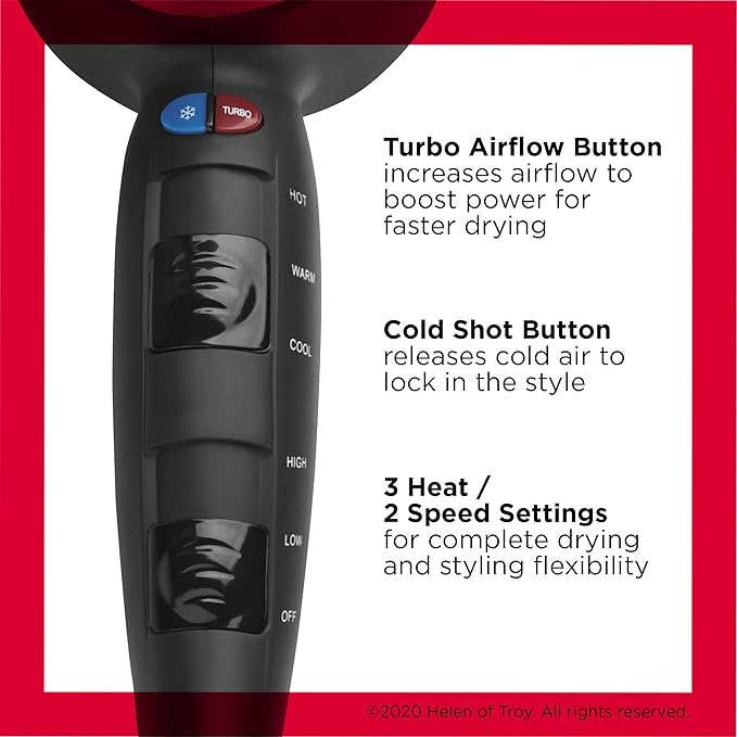 Revlon Volume Booster Hair Dryer | 1875W for Voluminous Lift and Body (Green) &amp Turbo Hair Dryer | 1875 Watts of Maximum Shine Fast Dry (Silver)