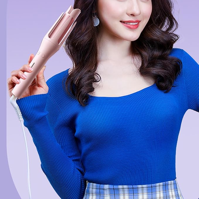 Auto Hair CurlerCurling Iron with 32mm RotatingQuick Heating Ceramic Curling Wands for Medium Long HairAdjustable Heat Settings