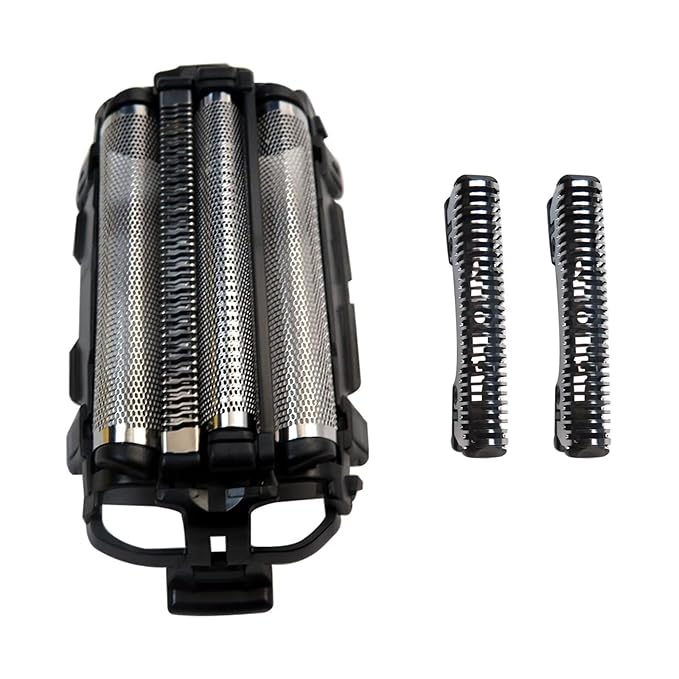 Upgraded WES9025PC Men's Electric Razor Replacement Inner Blade &amp Outer Foil Set with ARC4 4-Blade Shaver for Panasonic Compatible ES-LA63AA ES-LA63-S ES-LA93-K