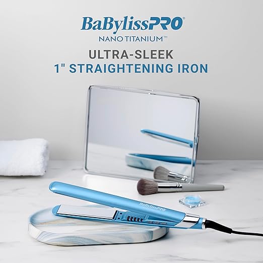Nano Titanium Ultra-Sleek Hair Straightener Flat Iron for All Hair Types