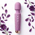Rechargeable Personal Massager 8-Speed &amp 20-Mode Cordless Handheld Percussion Massager for Neck Back Shoulder Relaxation Quiet Handheld Body Massager with Ergonomic Design(Dark Purple)