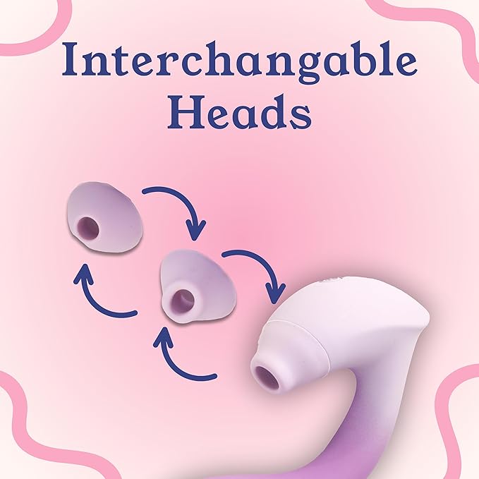 Familiar 2 in 1 Personal Vibrator Massager for Women Suction &amp Vibration with 3 Interchangeable Suction Heads Cordless 10 Modes Female Tools for Relaxation &amp Muscle Relief Rechargeable