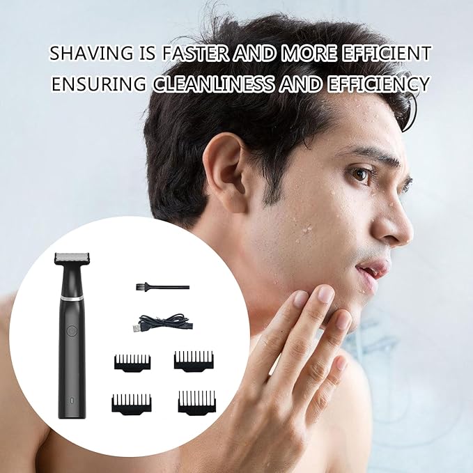 Beard Trimmer for Men Grooming Hair Electric Shavers for Mustache Body Face Ear Hair Men Body Hair Trimmer