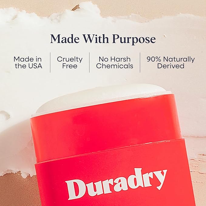 Duradry Clinical-Strength Antiperspirant Deodorant for Women and Men – Clean Formula with Natural Ingredients – Fights Odor &amp Excessive Sweat – Limitless (Cool Citrus + Cedar) - Pack of 2