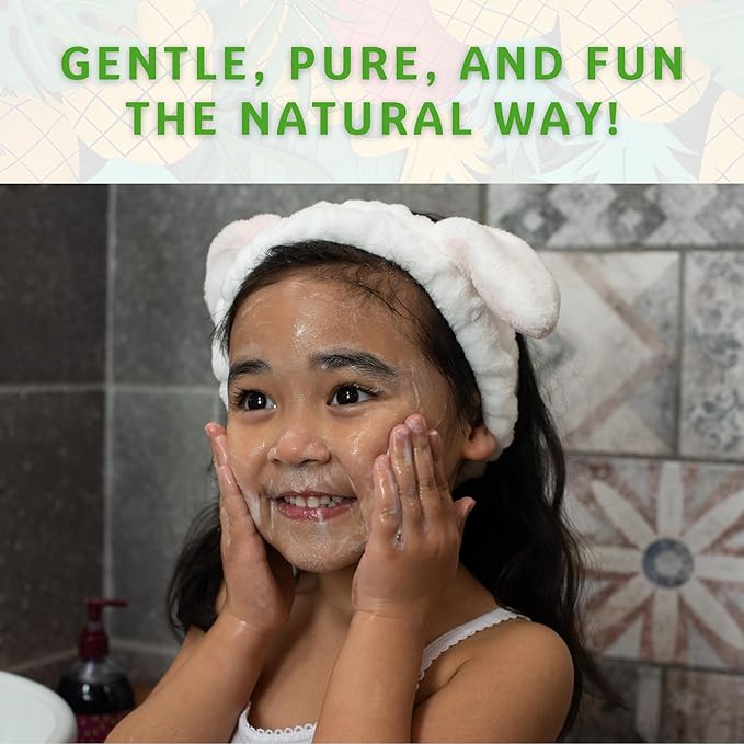 Kids Body Wash – Plant Based Gentle Moisturizer with Shea Butter – Safe for Sensitive Skin – Pineapple Patch – 3 Pack (8 oz Each)