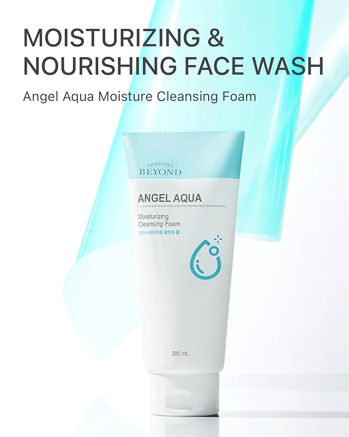 BEYOND Lacvert Body Scrub Peeling Gel (Lemon 10.1fl oz) - Body Wash &amp Shower Gel for Gentle Exfoliation &amp Angel Aqua (Cleansing Foam 10.1fl oz) - Vegan Formula Korean Skin Care. Gentle Hydra