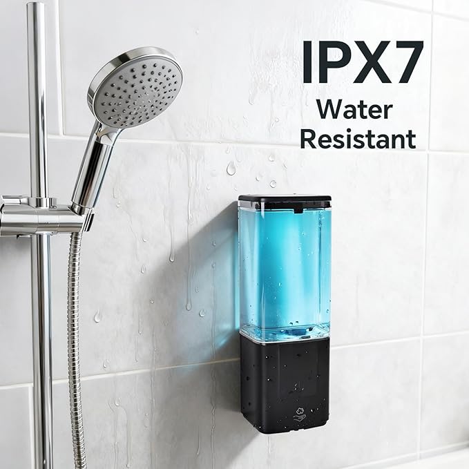 LAOPAO Soap Dispenser Automatic Soap Dispenser Wall Mount Rechargeable Foaming Soap Pump for Bathroom Kitchen Touchless Foam Soap Dispenser for Dish/Hand/Shower Soap Home &amp Commercial 540ml B