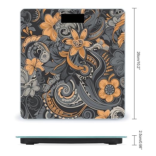 Flowers and Shamans Bathroom ScaleHighly Accurate Digital Weighing Machine for People Bright LED Display Weight Scale for The Aldult Home Use