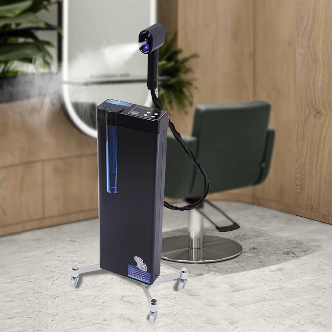 Nano Hair Steamer 3-in-1 Professional Nanoscale Spray Multifunctional Hair Salon Nano Hair Steamer 5-Gear Adjustable Nanoscale Sprayer Hair Care Hair Repair Salon Spa Equipment