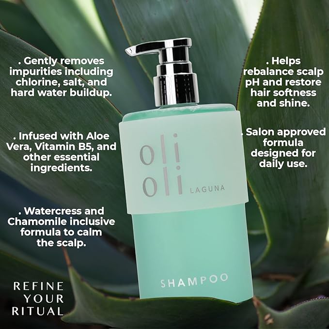 OLIOLI Daily Detox Shampoo &amp Body Wash 15.2oz Set | Clarifying Detox Shampoo with Aloe Vitamin B5 | Detoxifying Aloe Vera with Pro-Vitamin B5 &amp Botanicals