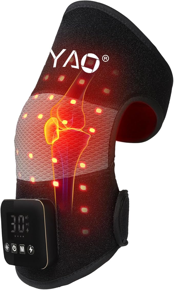 Cordless Red Light Therapy for Knee Pain Relief 4000mAh Battery Portable Wireless Near Infrared Light Therapy Devices Wearable Wrap for Arm Elbow Muscle Relax Treatment Pad