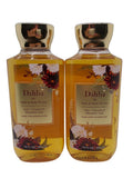 Bath &amp Body Works Dahlia Shower Gel Gift Sets 10 Oz 2 Pack (Dahlia) 20 ounces