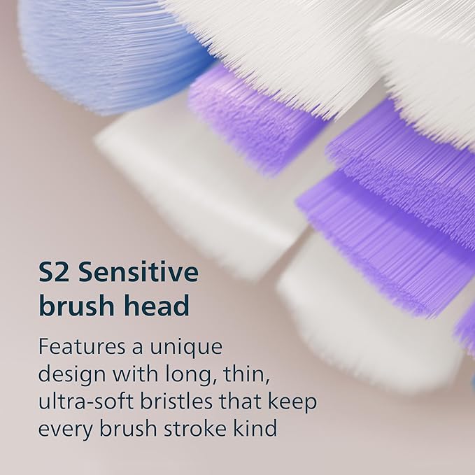 Philips Sonicare 6700 Series Electric Toothbrush - Next-Generation Sonicare Technology Pressure Sensor 9 Brushing Settings SmarTimer BrushPacer 21-Day Runtime Travel Case White HX7410/07